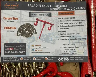 Landhonor Ratchet Binders and Chains (LHR-RC5400)