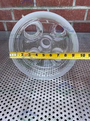 NEW CHEMGLASS CG-1946-50 REACTION VESSEL 5 NECK LID 200MM, 45/50 JOINTS.