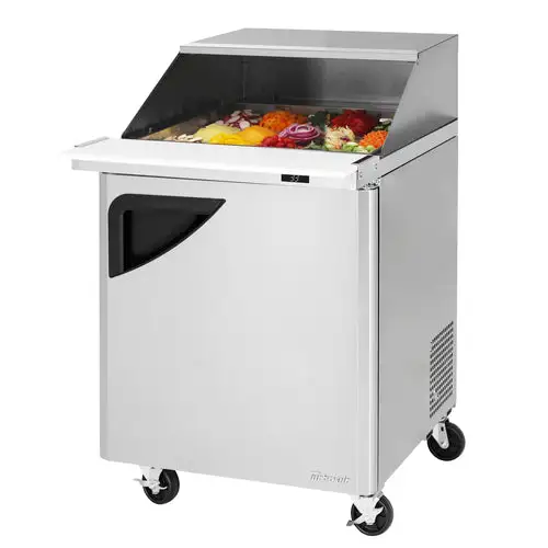 Turbo Air TST-28SD-12-N-SL 27 1/2" Super Deluxe Mega Top Sandwich/Salad Prep Table w/ Refrigerated Base, 115v