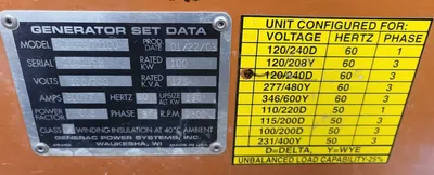 USED GENERAC 2966970100