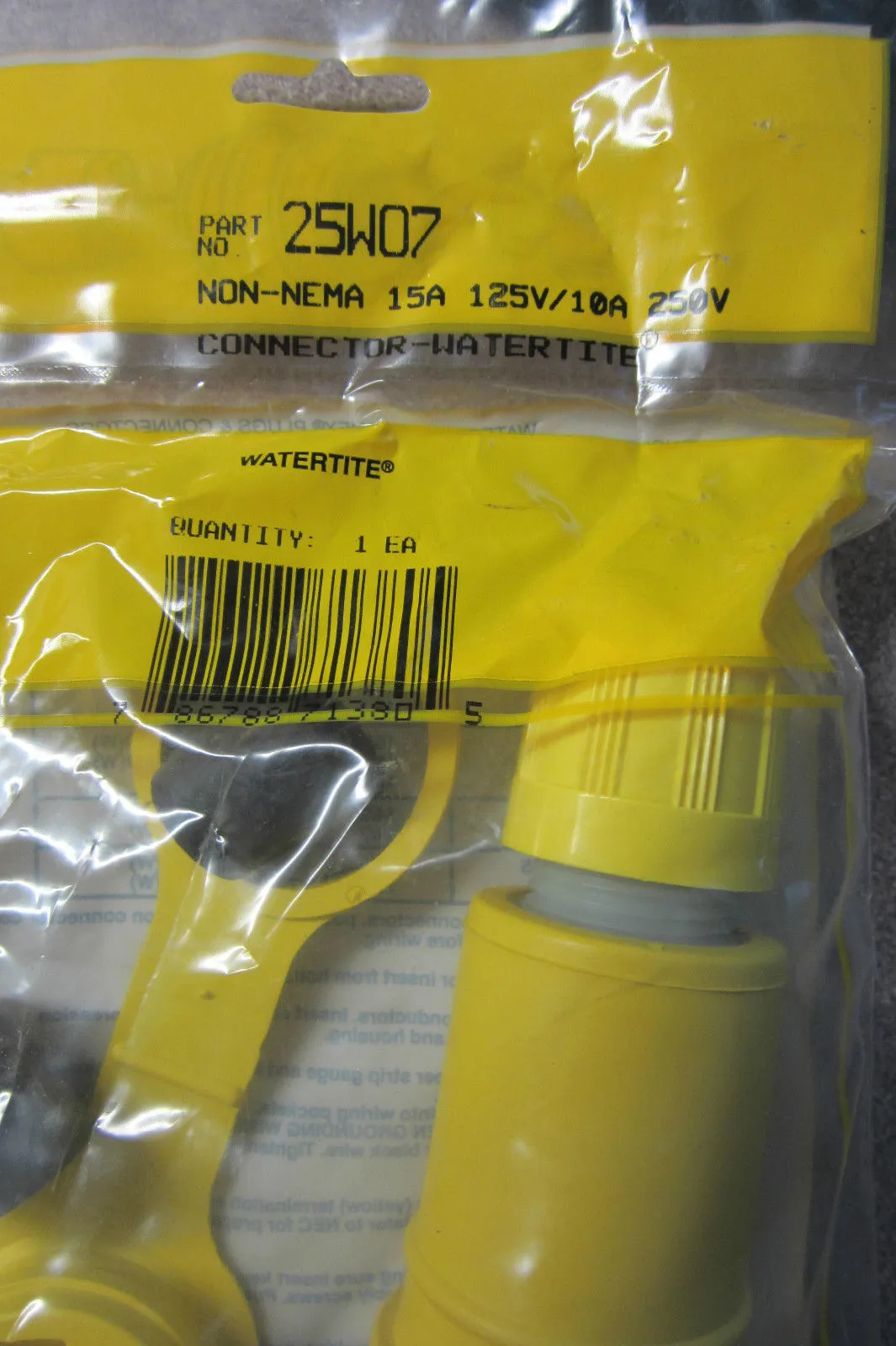 NEW DANIEL WOODHEAD 25W07 WATERTITE CONNECTOR