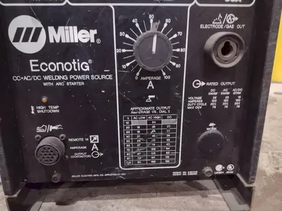 150 AMP MILLER ECONOTIG - AC/DC TIG WELDER POWER SOURCE: STOCK #23028