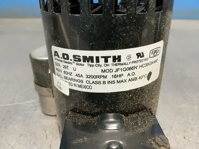 Used A. O. SMITH JF1G066N HC38GK460 Motors (misc) Ohio US | HGR 24 #1556696