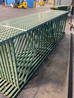 42" X 144" Pallet Racking Uprights  - Tear Drop