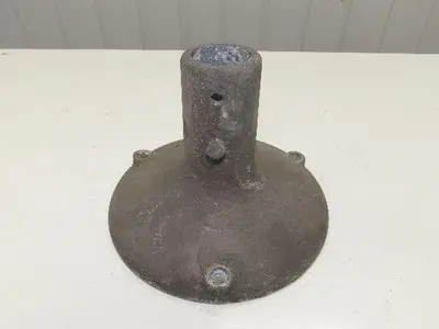 10" Cast Aluminum Pedestal Base Round Pipe Conveyor Leg Stand Adj Height