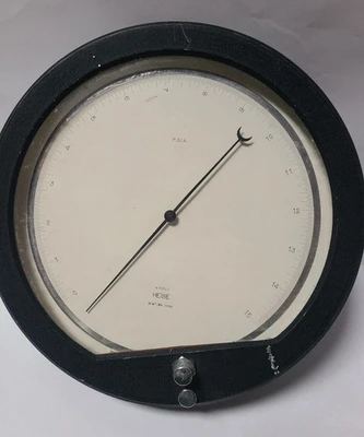 HEISE Pressure Gauge 0-15 Divisions Test Gage Steampunk