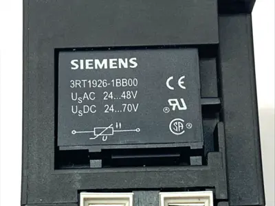 Used Siemens Contactor Starter 24VDC w/ 3RT1926-1BB00 Surge Suppressor PLC Contactors Michigan US | Maverick Industrial Sales #1393125