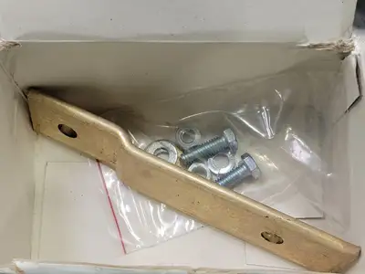 Assorted Nuts Bolts Washers and Metal Bracket