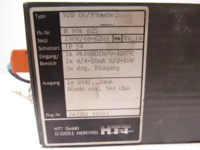 HTT 928 00/99bwas R 906 825 Flow Temperature Controller 230V 48-62Hz