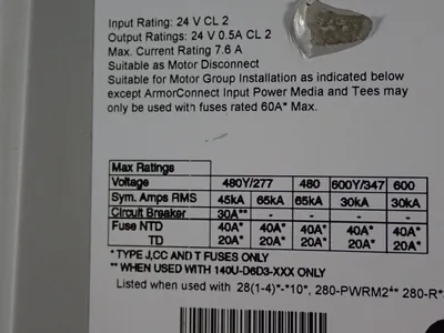 USED ALLEN BRADLEY 280EFN10R