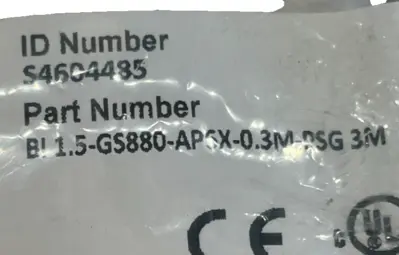 NEW TURCK S4604485 PROXIMITY SWITCH BI 1.5-GS880-AP6X-0.3M-PSG 3M