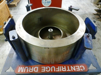 Lavin 20-1160V (20 x 9) solid basket centrifuge, 316SS.