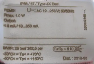 NEW ENDRESS & HAUSER FTM50-CGJ2A1A73AA LEVEL SWITCH FTM50CGJ2A1A73AA