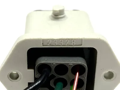 CDM 07,CK 03 I,23328 | ILME CDM 07 Connector 7 Pin w/ GRND & CK 03 I Bulkhead Mounting Housing NO LEVER - Used