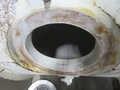 used US Stoneware Ceramic Pebble Mill, 210 gallon
