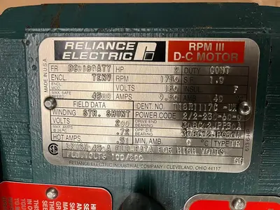 USED RELIANCE DC0189ATY