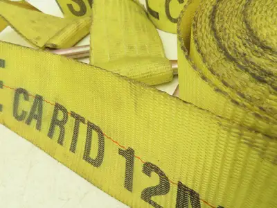 4"x 26' Winch Strap V-Ring D-Ring Flatbed Tie-Down 5000 Lbs  Lot of 4