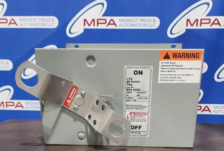 Used SIEMENS BOS14352 Bus Bars & Plugs Michigan US | Midwest Press and Automation #915711
