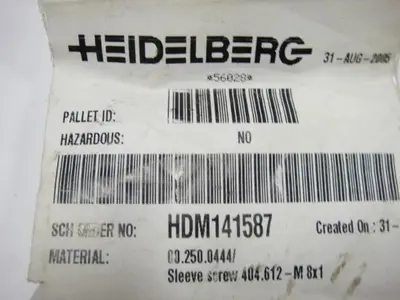 NEW HEIDELBERG HDM141587