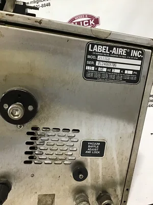 Label-Aire 2111CD Industrial Label Applicator Machine 3A 1PH