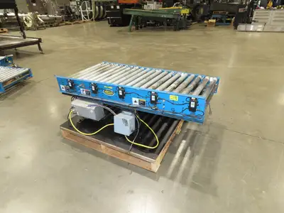 Hytrol 190E24EZ 30"x 5' Accumulation Roller Conveyor 27"BF 24V EZLogic Zones