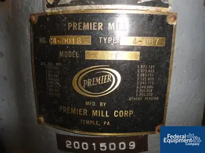 USED Premier Premier 4UB7 Colloid Mill, 7.5 HP