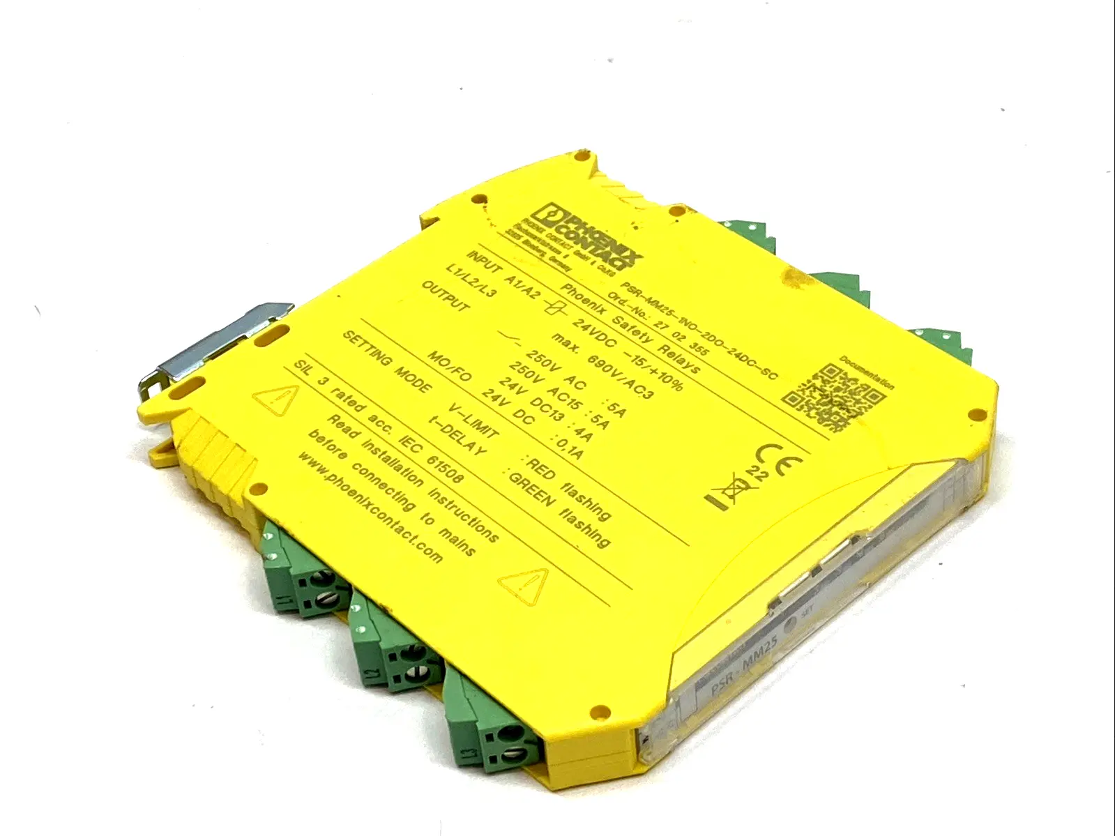 USED PHOENIX CONTACT SAFETY RELAY 24VDC 2702355