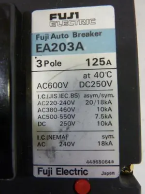 USED FUJI ELECTRIC EA203A-125