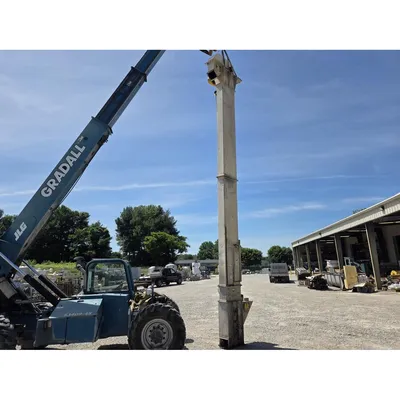 Used Mild Steel Bucket Elevator 25' Discharge Ht. 5"X4"HDPE