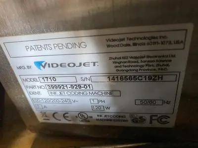 USED VIDEOJET 1710