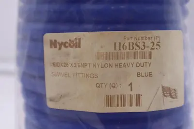Nycoil H6BS3-25 Air Hose 3/8"IDx25'x3/8"NPT STOCK 3527
