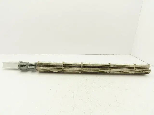 Weidmuller Terminal Block DIN Rail 1 Meter Lot of 110+