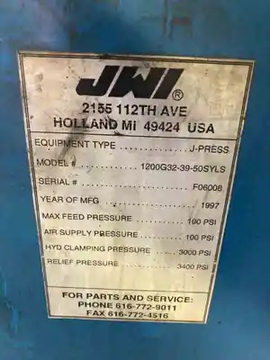 USED JWI 1200G32-39/47-50/60 SDYLS
