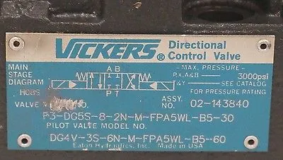 NEW VICKERS F3-DG5S-8-2N-M-FPA5WL-B5-30 VALVE 02-143840