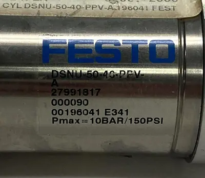 New | in-Stock FESTO DSNU-50-40-PPV-A Cylinders | Surplus Asset Holdings #1207257