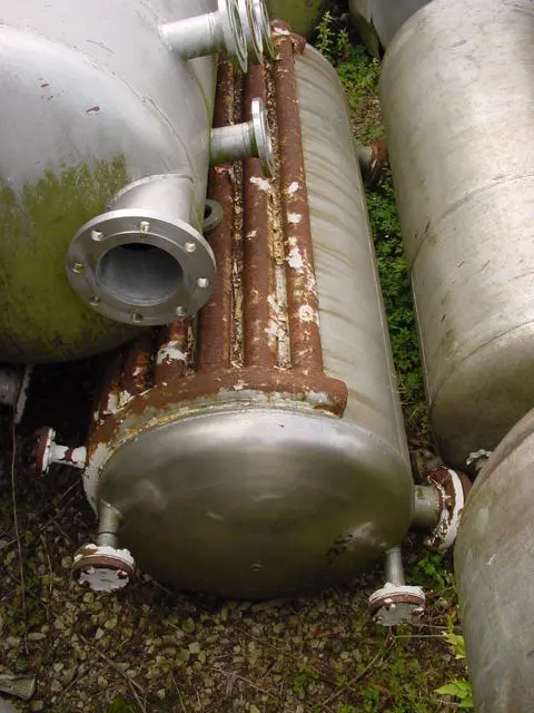 910 L S/S Horiz Coiled Pressure Vessel