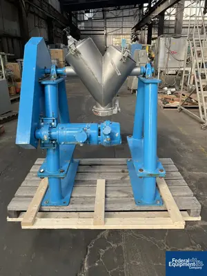 USED Patterson-Kelley 1 Cu Ft P-K CrossFlow Twin Shell Blender, S/S