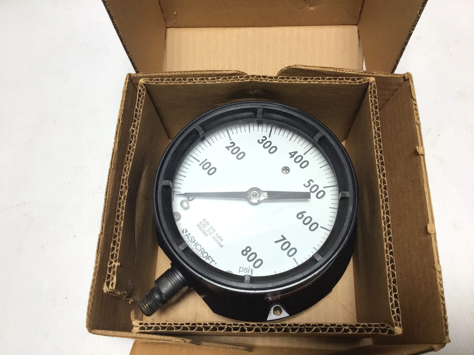 Ashcroft 800PSI 6″ Pressure Gauge