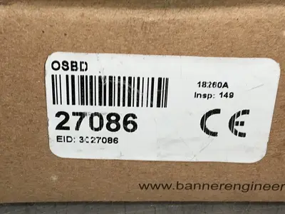 Used BANNER ENGINEERING OSBD Photoelectric Sensors Ohio US | HGR 24 #1515750