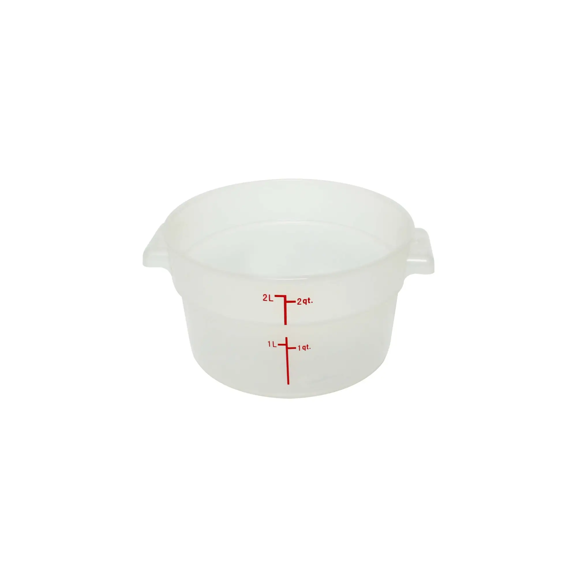 Thunder Group PLRFT302TL 2 qt Round Food Storage Container - Polypropylene, Translucent - 12, (each)