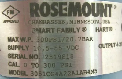 NEW ROSEMOUNT 3051-CG4A22A1AB4M5 PRESSURE TRANSMITTER 3051CG4A22A1AB4M5