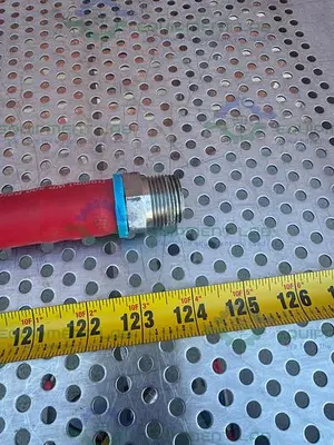 USED SWAGELOK PUSH ON 124" FLAME RESISTANT HOSE 3/4” 300PSIG W/ QUICK RELEASE FITTING
