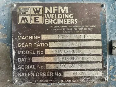 Adamson Nfm Welding Engineers 48" Calendar Sheet Line