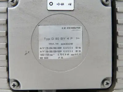 Becker VT 4.25 D80BY4P Oil-less Vacuum Pump .9kw 18scfm 30m³/h 850mbar 460V 3PH