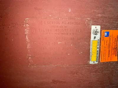 Used Silvan _UNKNOWN_ Pressure Tanks Texas US | ISP Equipment Group #1319080