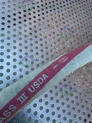 USED FGR FDA 3A CLASS III TRANSFER HOSE 76" W/ SWAGELOK QTM8 QUICK CONNECT STEM