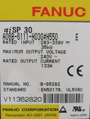 NEW FANUC A06B-6111-H030#H550 SERVO AMPLIFIER A06B6111H030H550