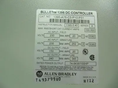 Allen Bradley DC Control Systems (Never Used)
