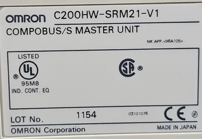 Omron C200HW-SRM21-V1 COMPOBUS/S MASTER UNIT Module 3B-22