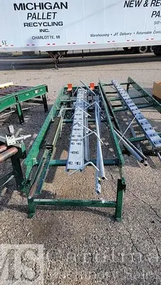 USED CUSTOM BUILT PALLET CONVEYOR LINE